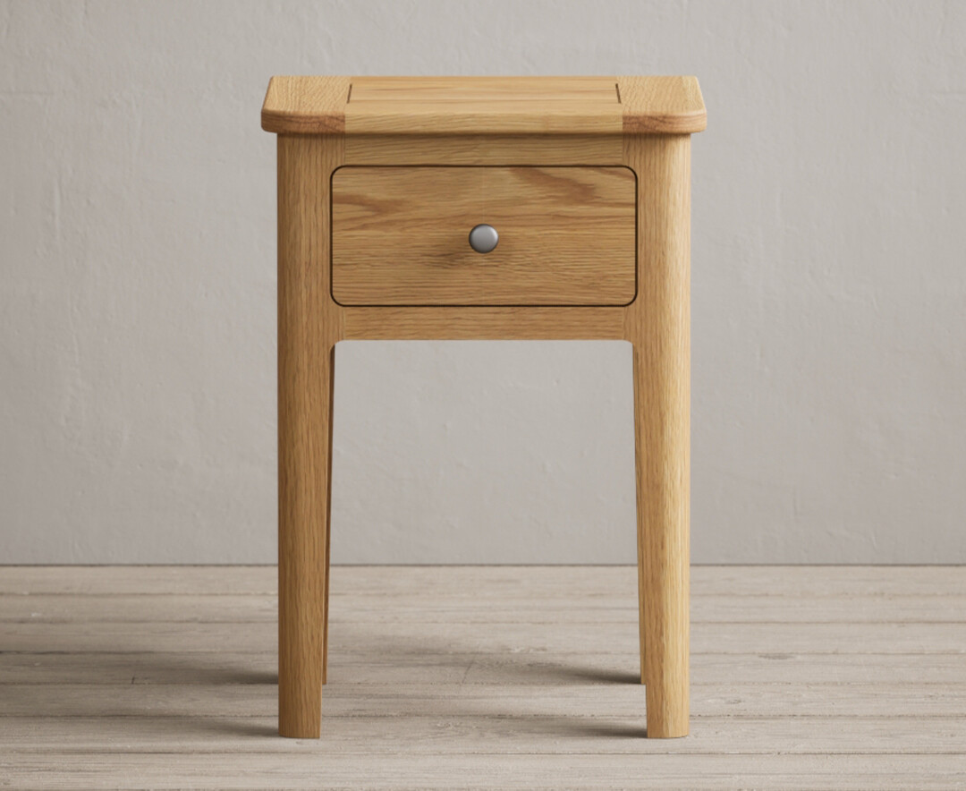 Loxton Solid Oak Bedside Table | Oak&More