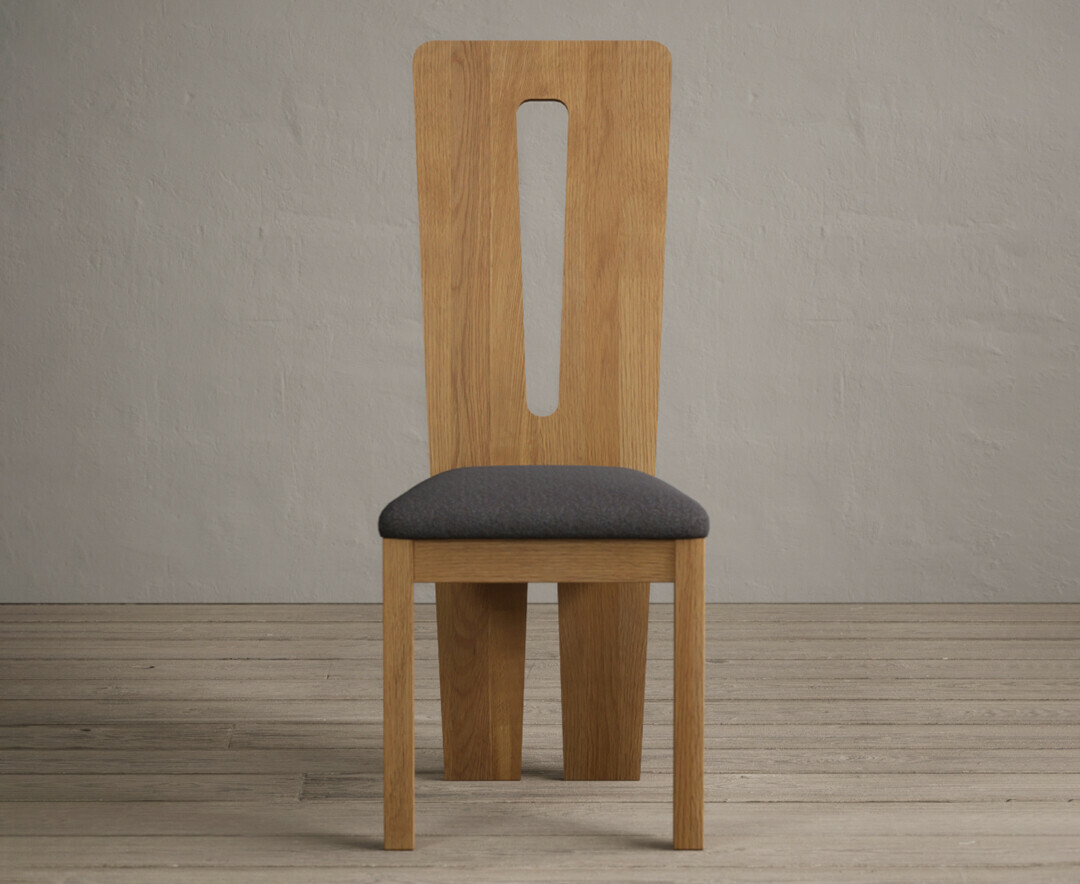 Lucca Light Grey Set of 2 Fabric Dining Chairs