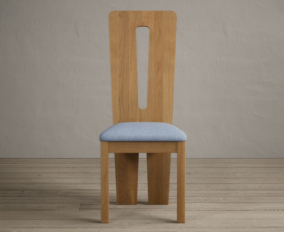 Lucca Light Grey Set of 2 Fabric Dining Chairs