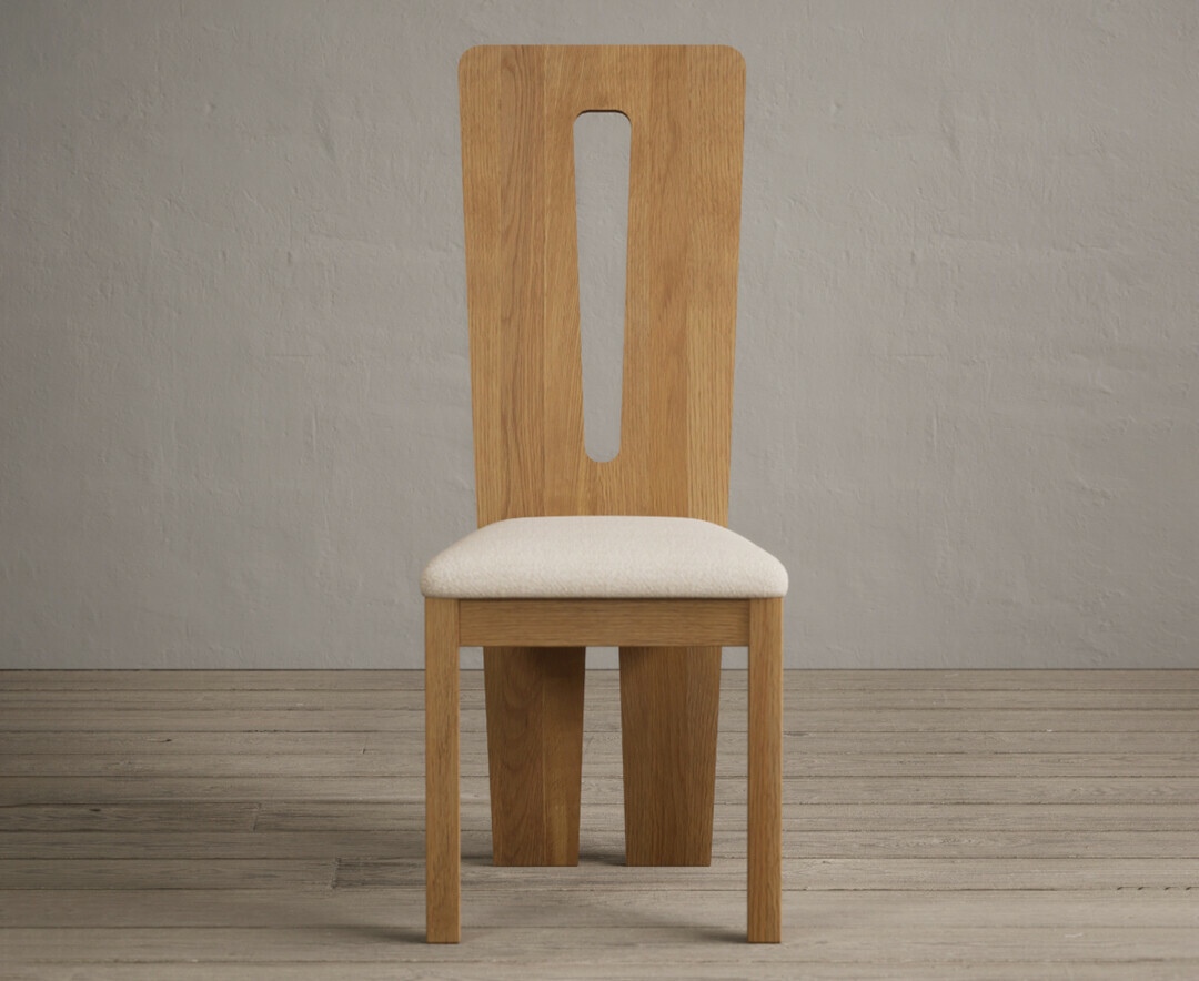 Lucca Light Grey Set of 2 Fabric Dining Chairs