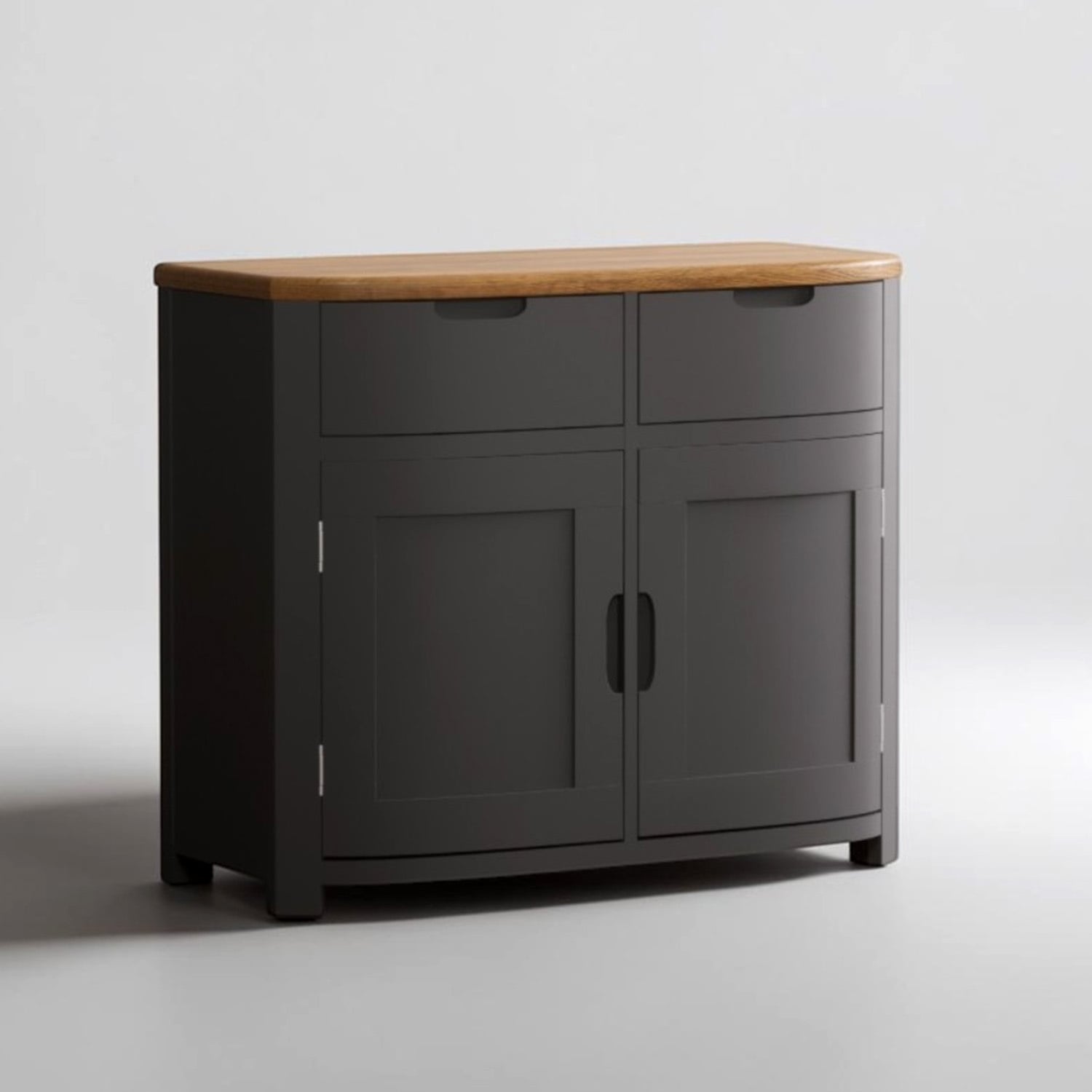 Bradwell Oak And Charcoal Painted Small Sideboard