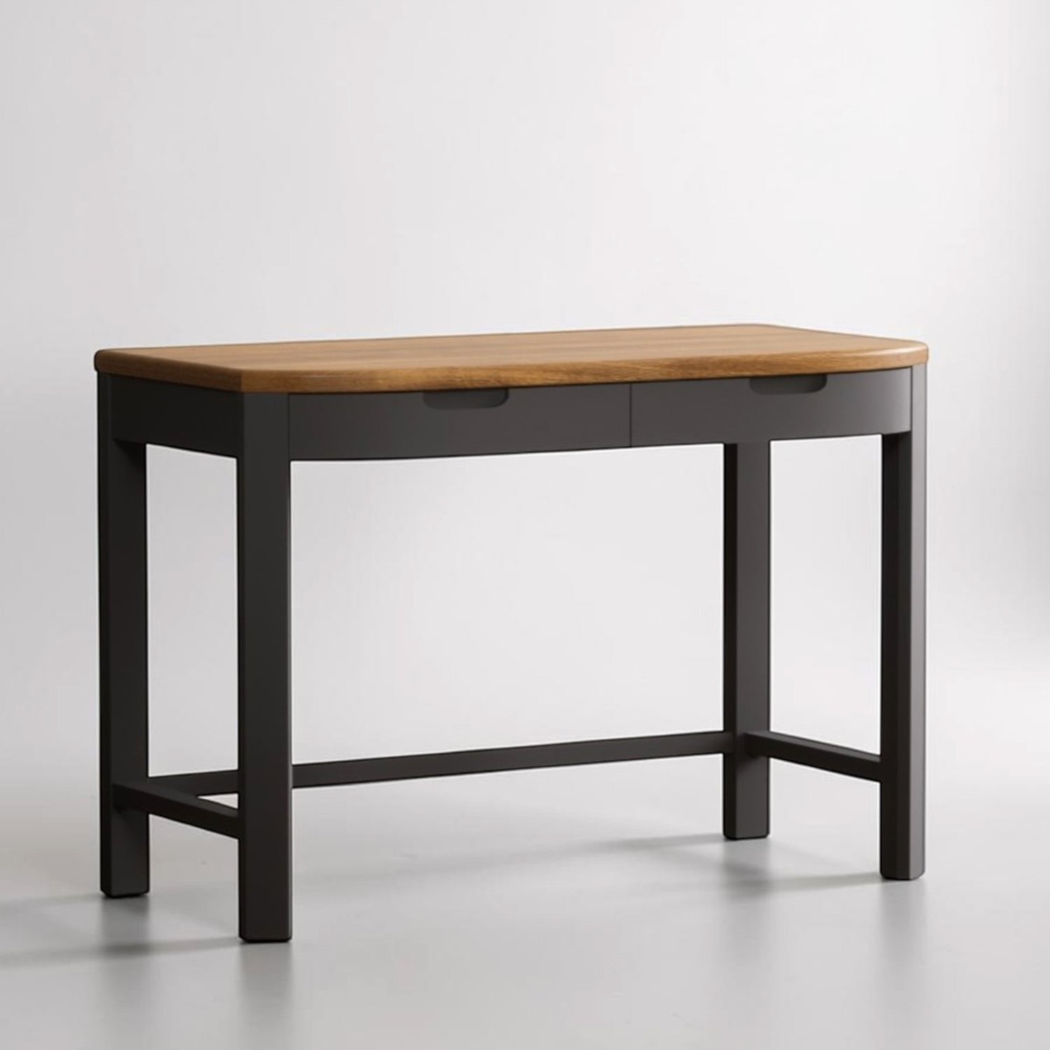 Bradwell Oak And Charcoal Painted Compact Desk