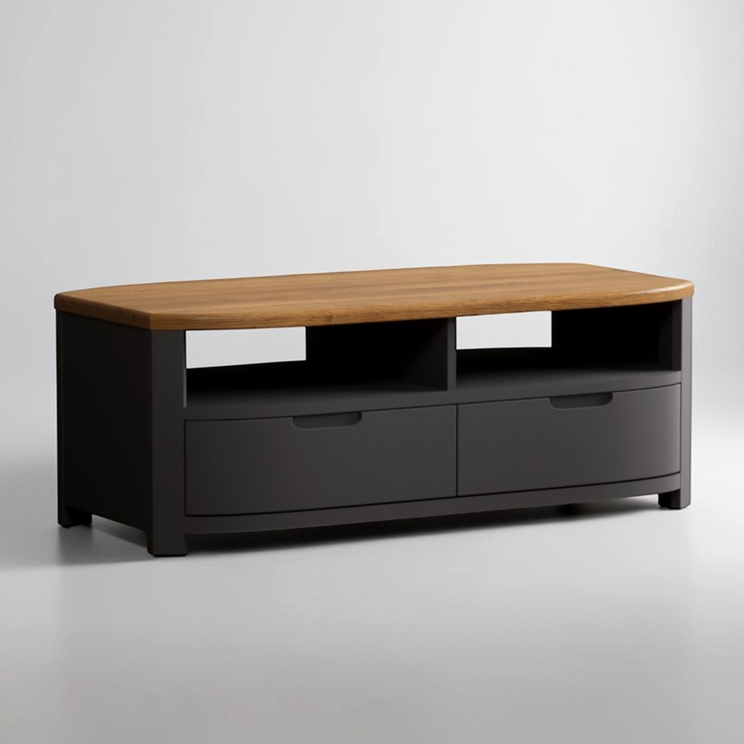 Bradwell Oak And Charcoal Painted 4 Drawer Coffee Table