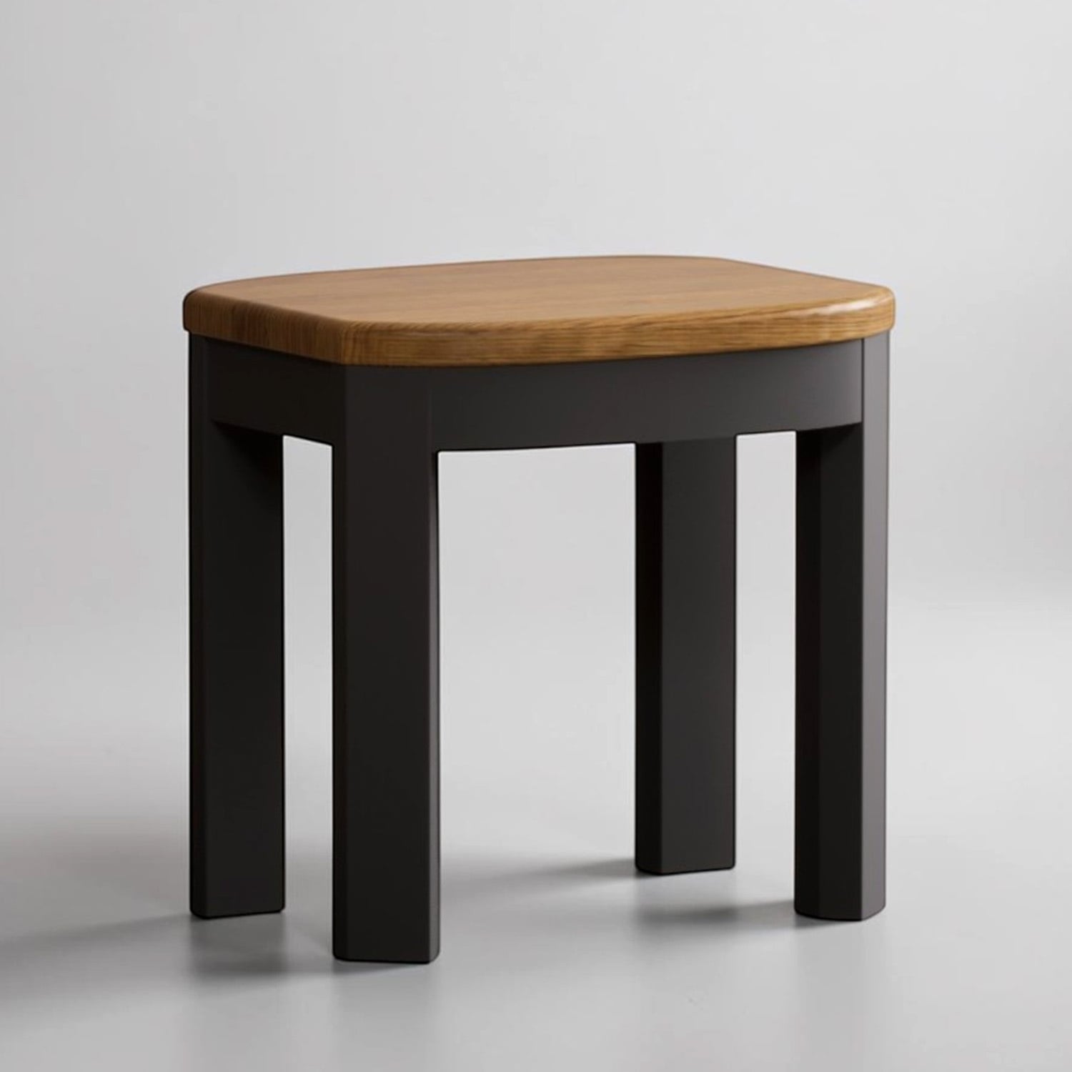 Bradwell Oak And Charcoal Painted Dressing Stool