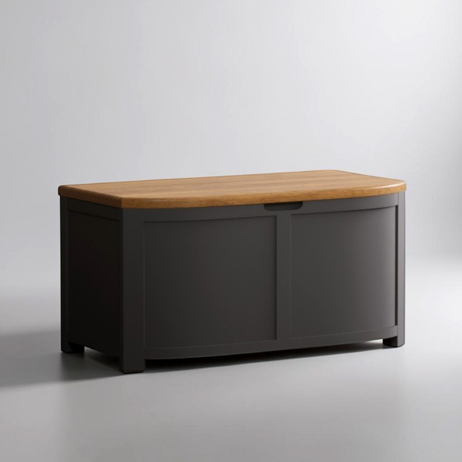 Bradwell Oak And Charcoal Painted Blanket Box