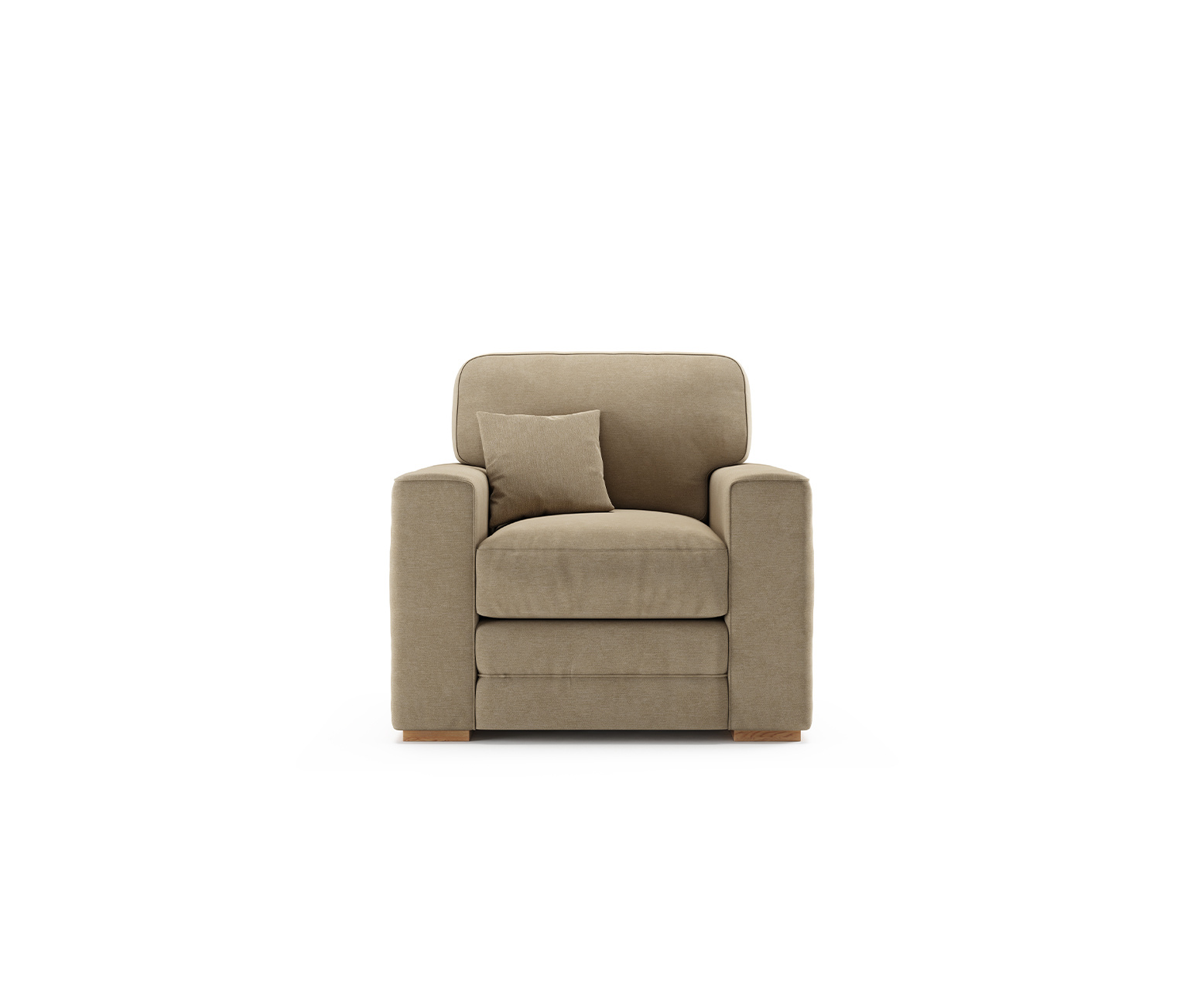Madden Biscuit Fabric Armchair