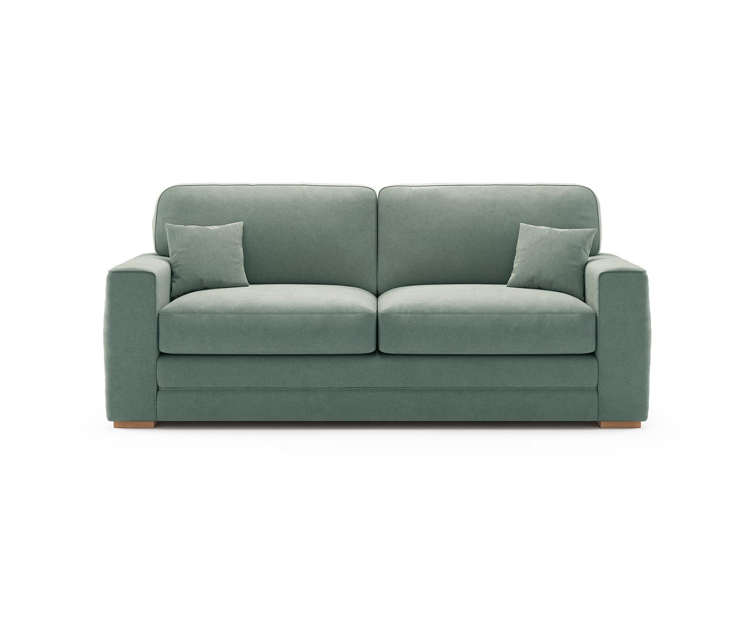 Madden Blue Fabric Three Seater Sofa