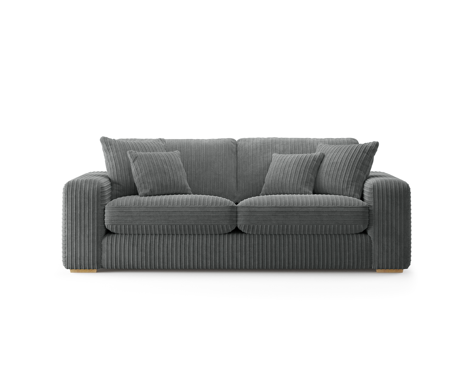 Milan Grey Fabric 3 Seater Sofa