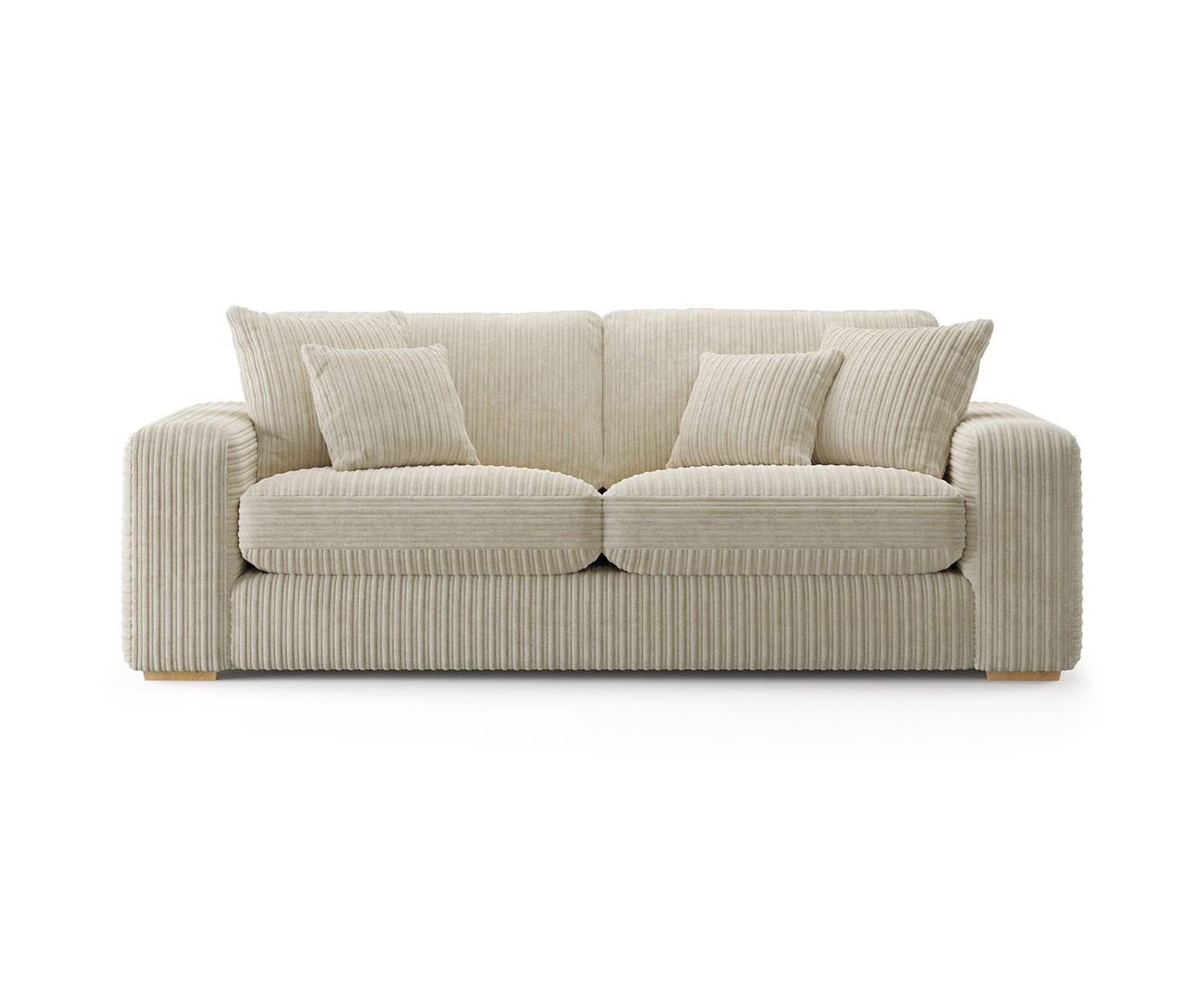 Milan Stone Fabric 3 Seater Sofa