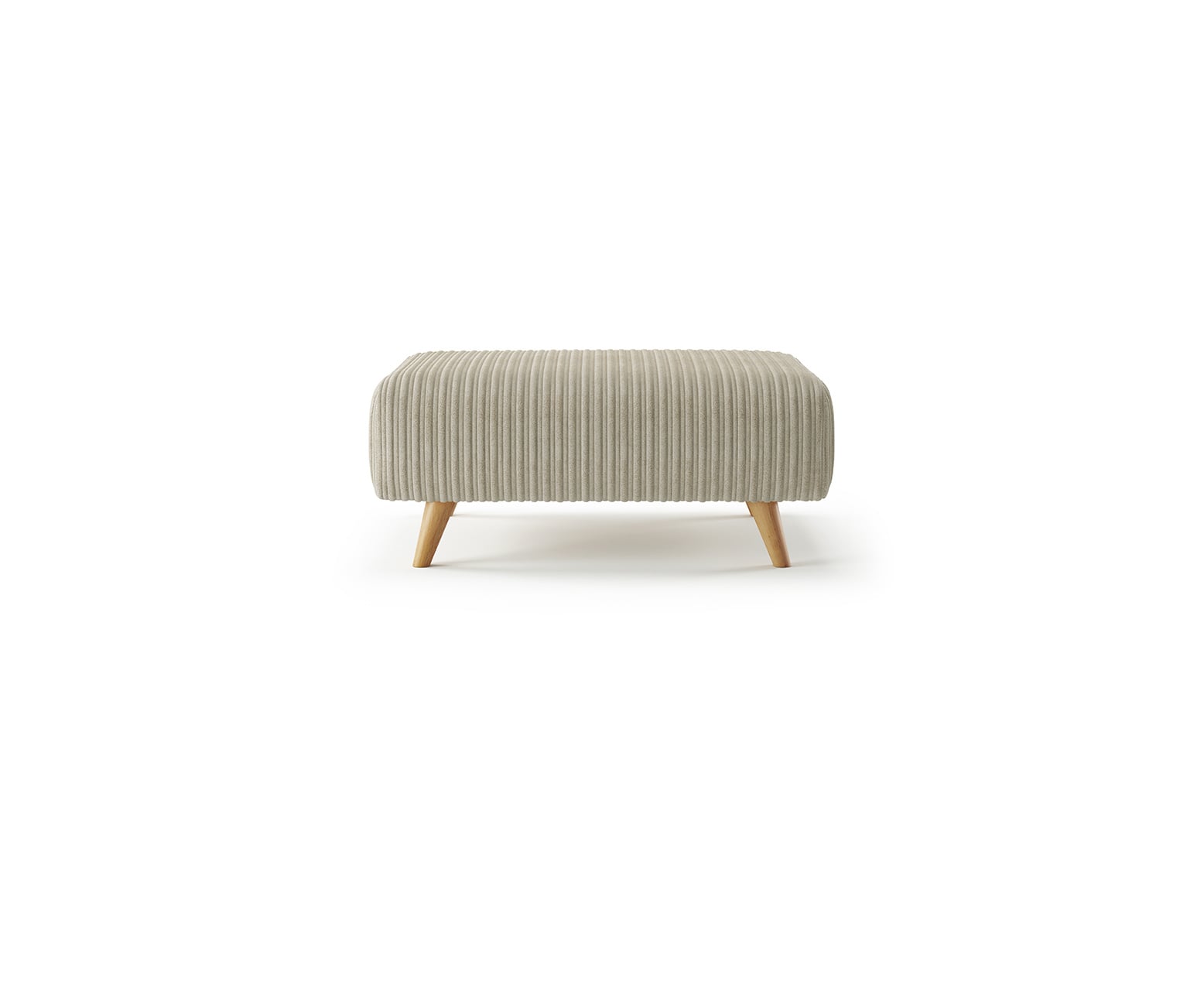 Milan Stone Fabric Footstool