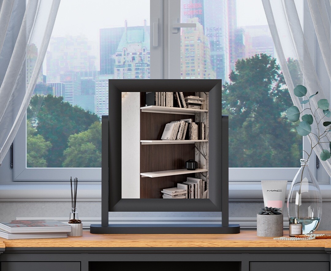 Charcoal Grey Painted Dressing Table Mirror Charcoal Grey Painted Dressing Table Mirror