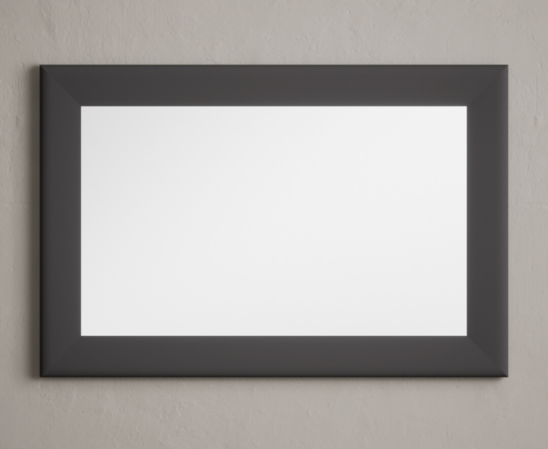 Charcoal Grey painted 90cm Wall Mirror