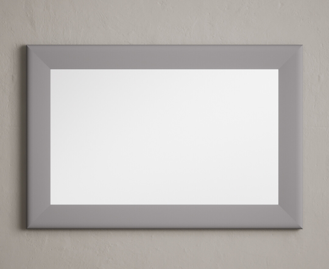 Light Grey painted 90cm Wall Mirror