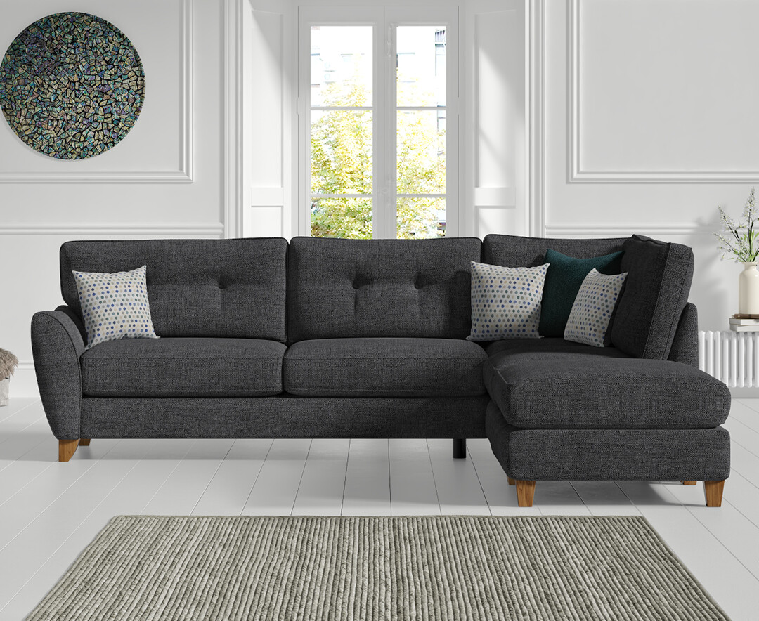 Click to view product details and reviews for Florin Charcoal Grey Fabric Right Hand Facing Corner Chaise Sofa. Click to view product details and reviews for Florin Charcoal Grey Fabric Right Hand Facing Corner Chaise Sofa.