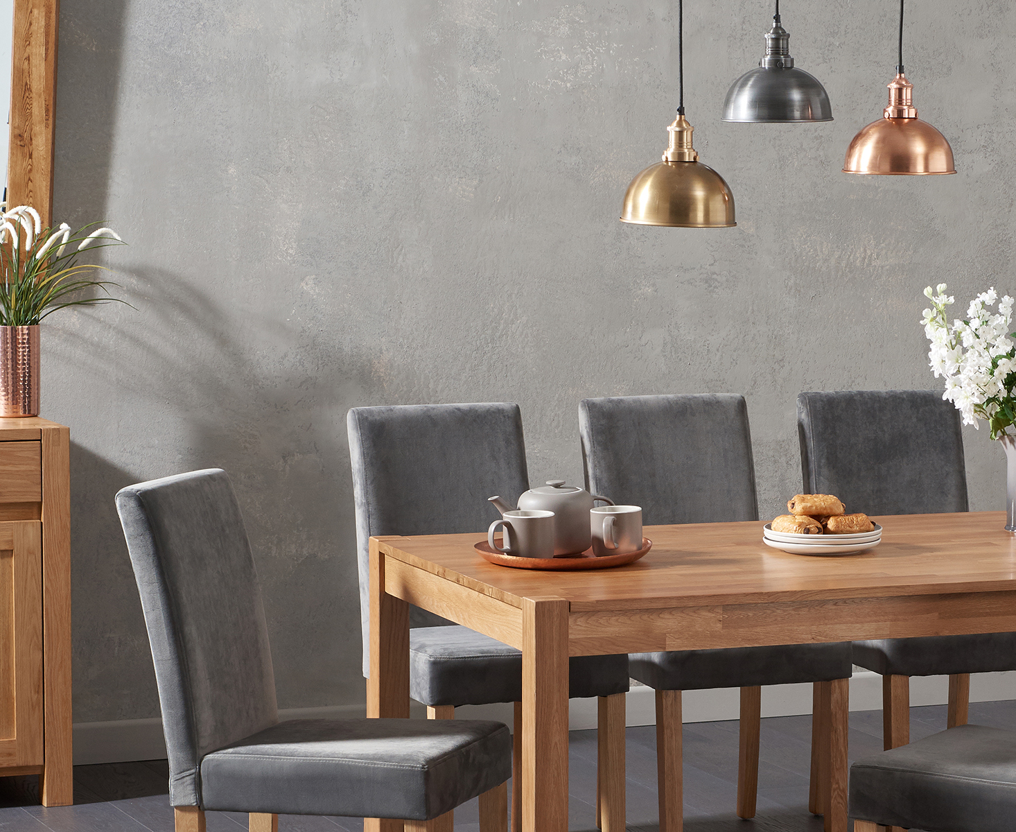 Novara 200cm Brown Pedestal Marble Dining Table