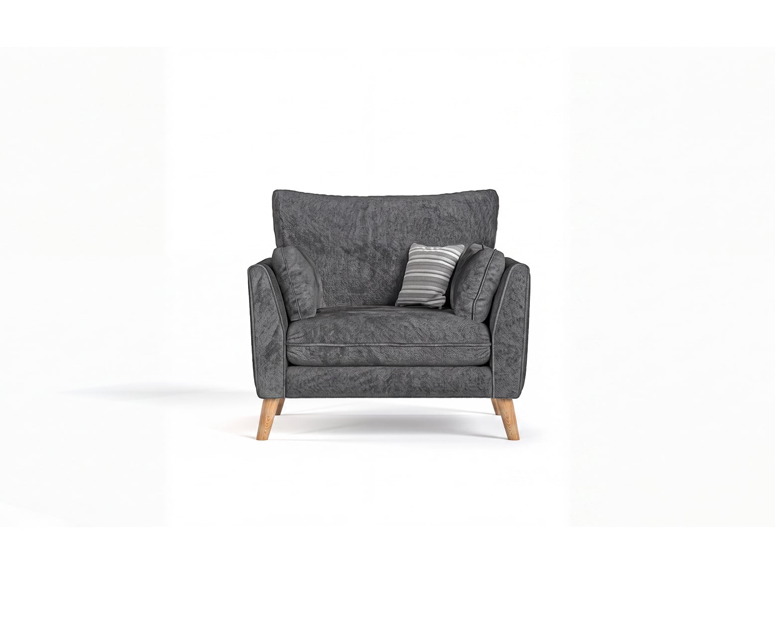 Palermo Graphite Chenille Fabric Armchair
