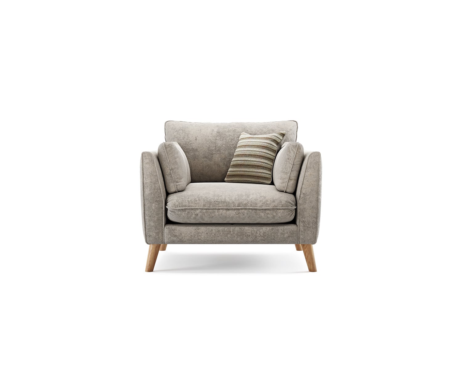 Palermo Truffle Chenille Fabric Armchair