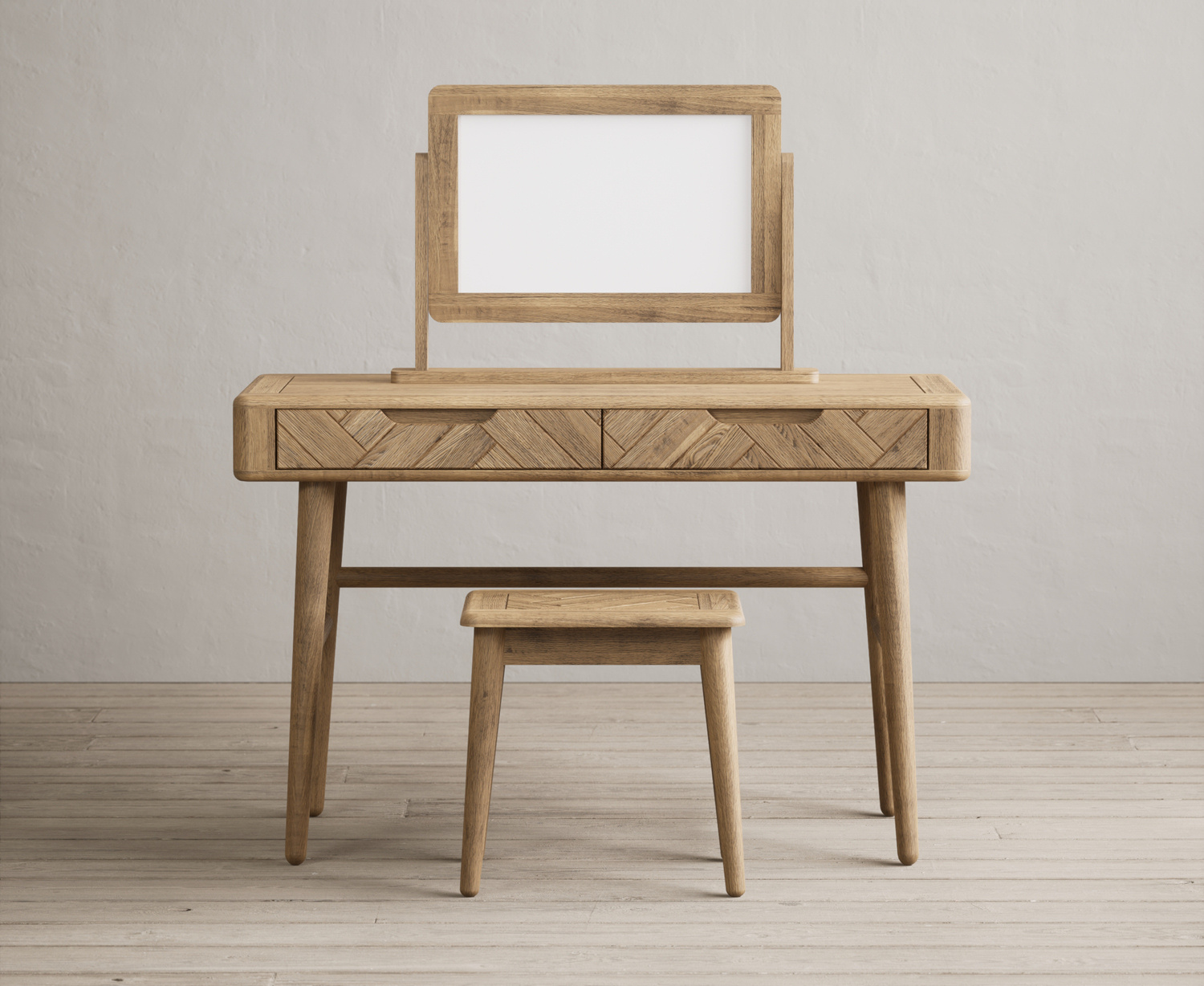 Parven Solid Oak Dressing Table Set