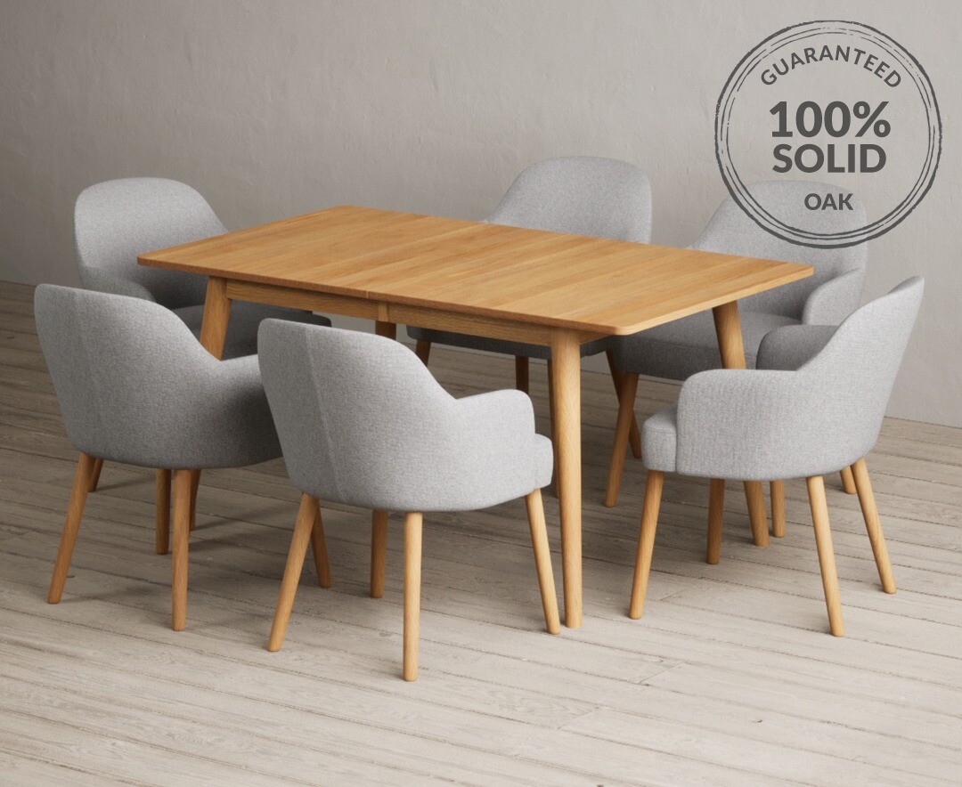 Colby 200cm Oval White Marble Dining Table with 6 Grey Sienna Chairs