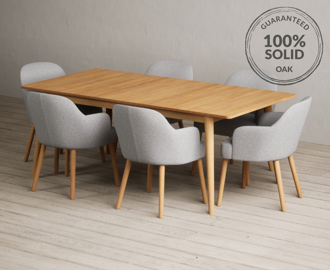 Colby 200cm Oval White Marble Dining Table with 6 Grey Sienna Chairs
