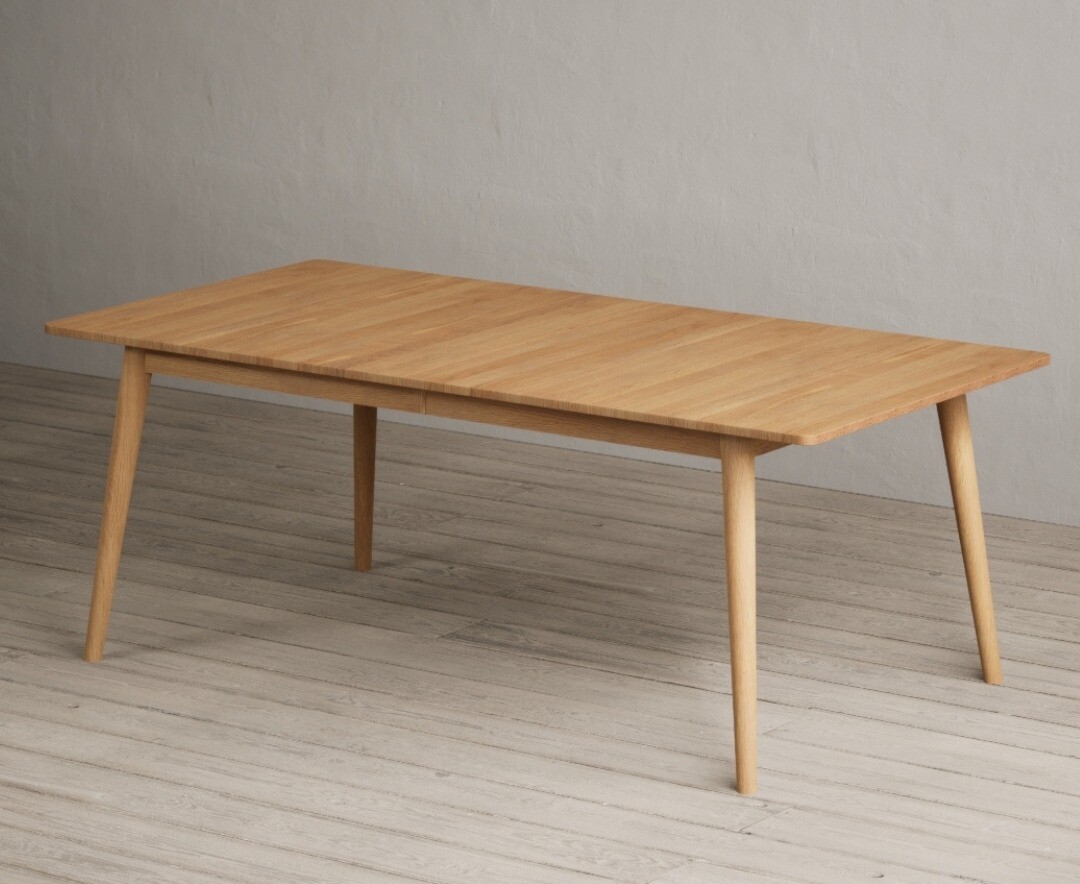 Extending Ruben 200cm Retro Oak Dining Table
