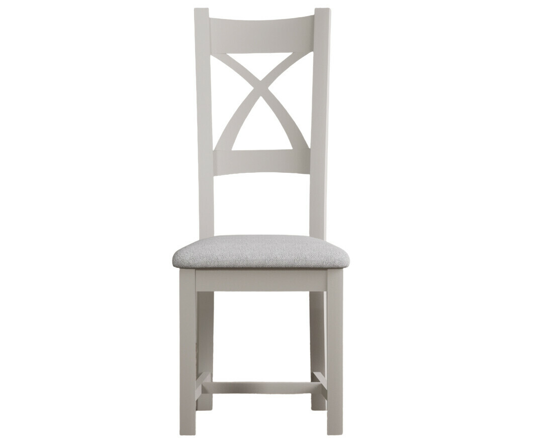 Painted Soft White X Back Dining Chairs |Oak&More