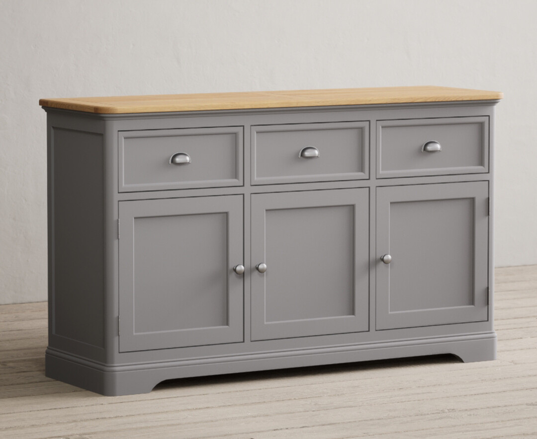 Felton Oak And Light Grey Painted Large Sideboard