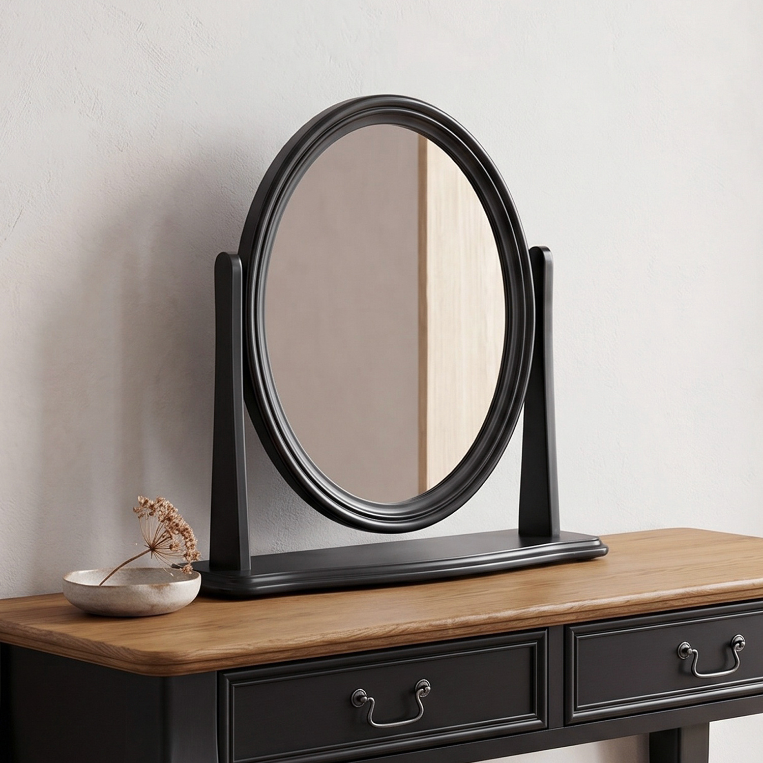 Chateau Noir Black Painted Dressing Table Mirror