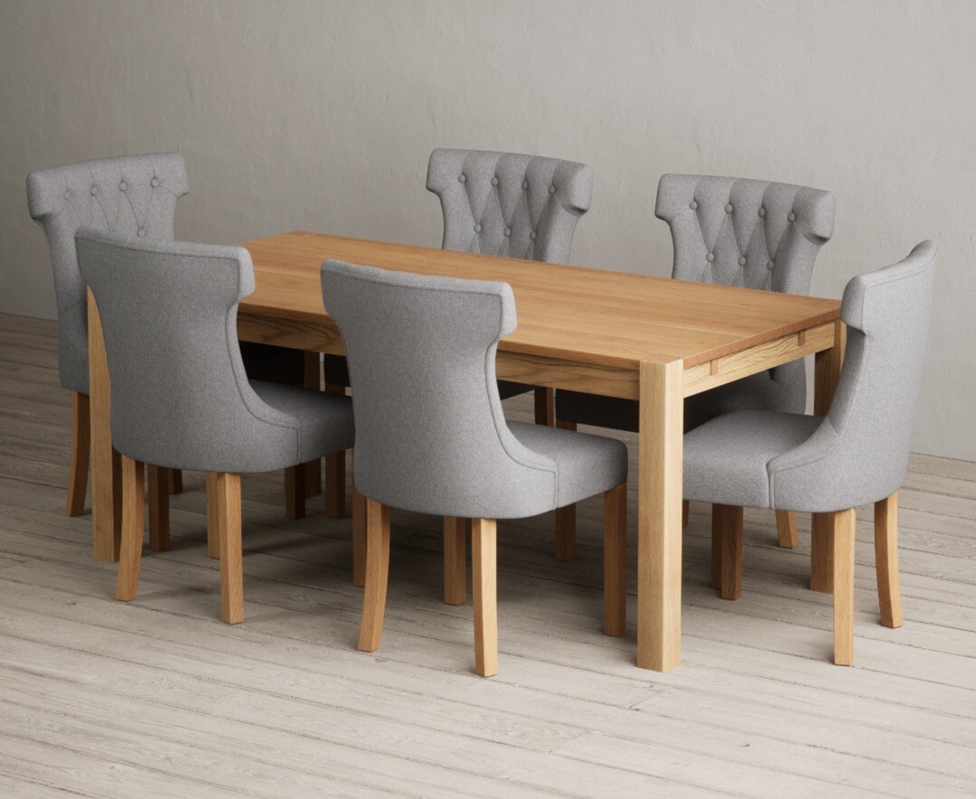 Extending Hertford 100cm - 130cm Oak and Soft White Painted Pedestal Dining Table