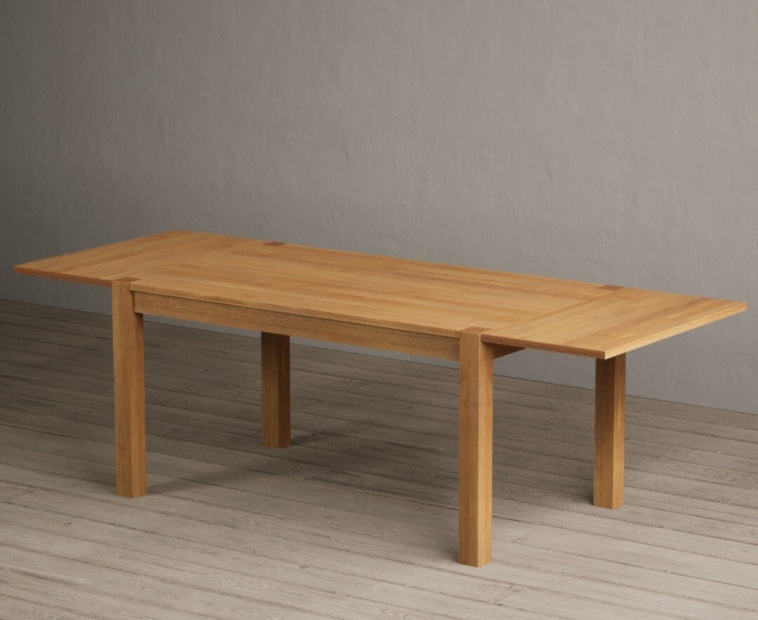 Extending Thetford 150cm Solid Oak Dining Table