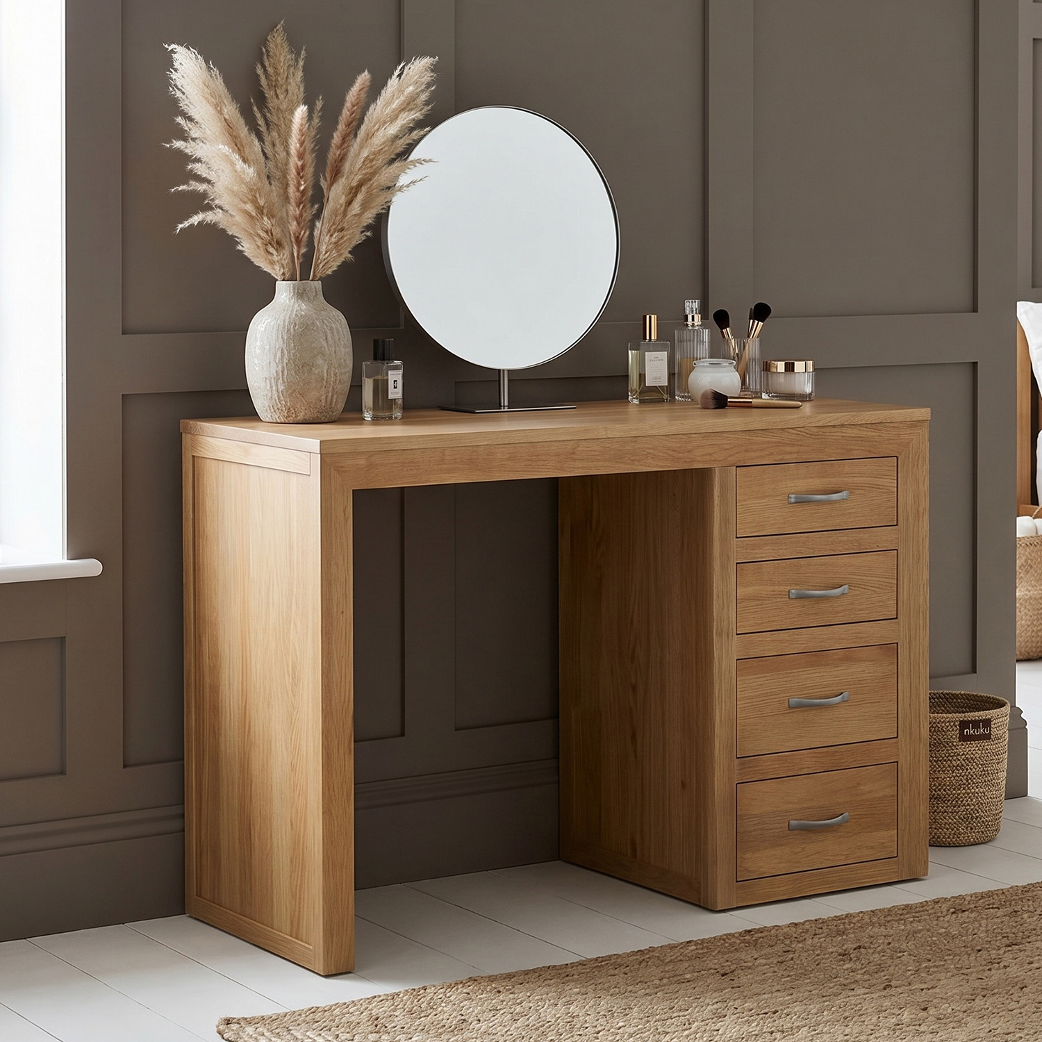 Tilt 100% Solid Oak Dressing Table