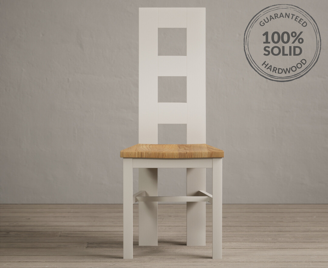 York 150cm Solid Oak Dining Table with 4 Light Grey York Chairs and 2 Oak Benches