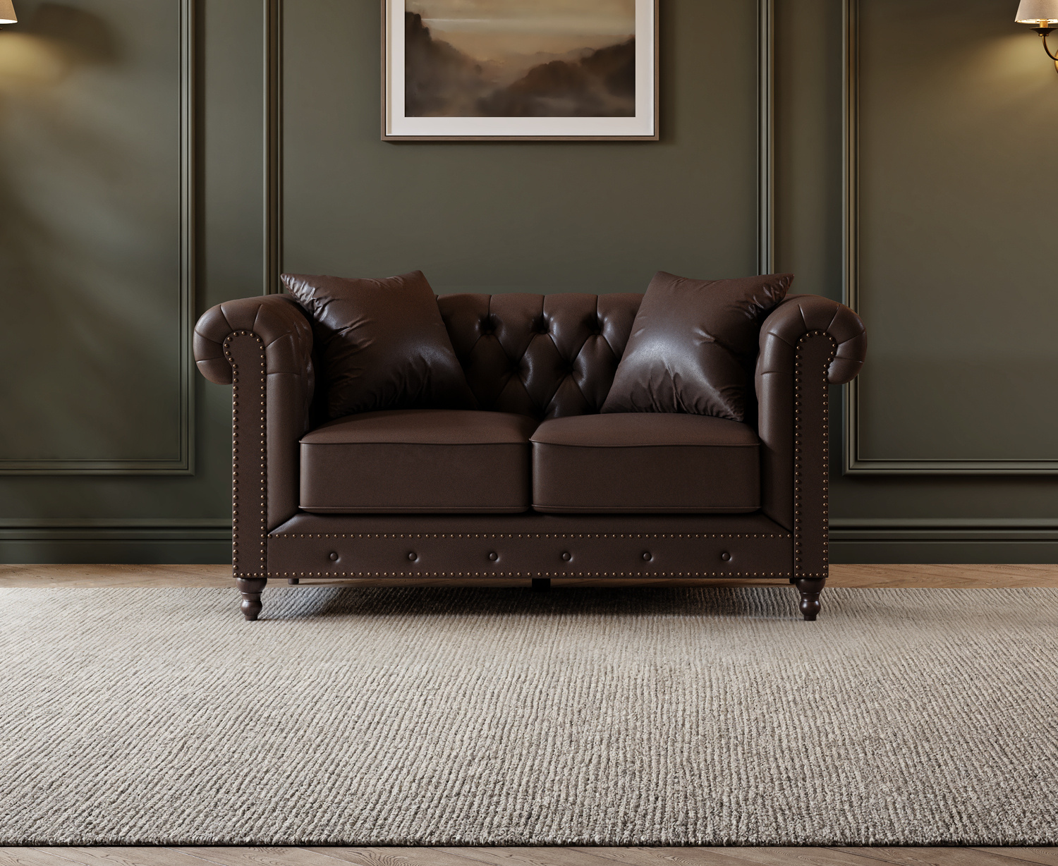Click to view product details and reviews for Westminster Chesterfield Brown Leather 2 Seater Sofa. Click to view product details and reviews for Westminster Chesterfield Brown Leather 2 Seater Sofa.
