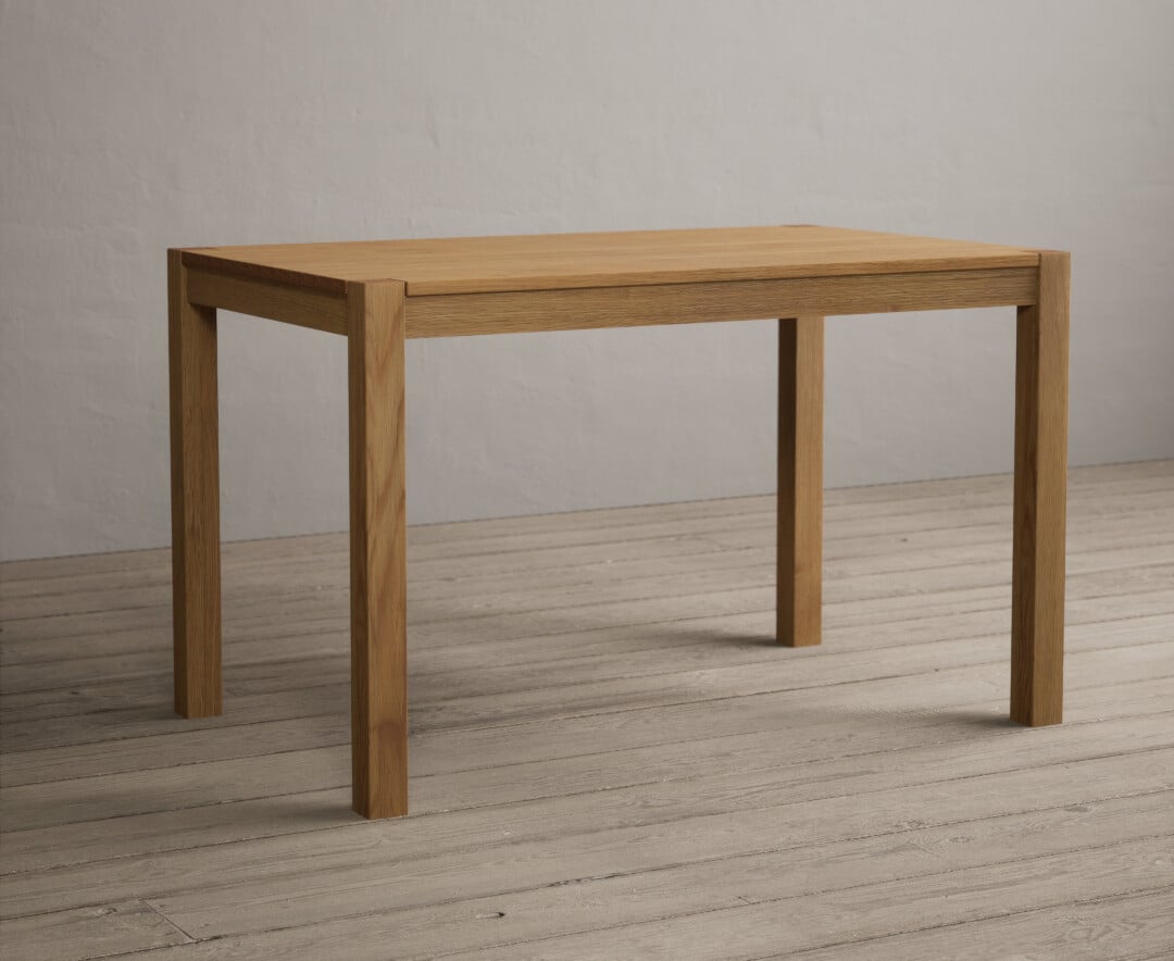 York 120cm Solid Oak Dining Table with 4 Grey Olivia Chairs and 2 Oak Benches