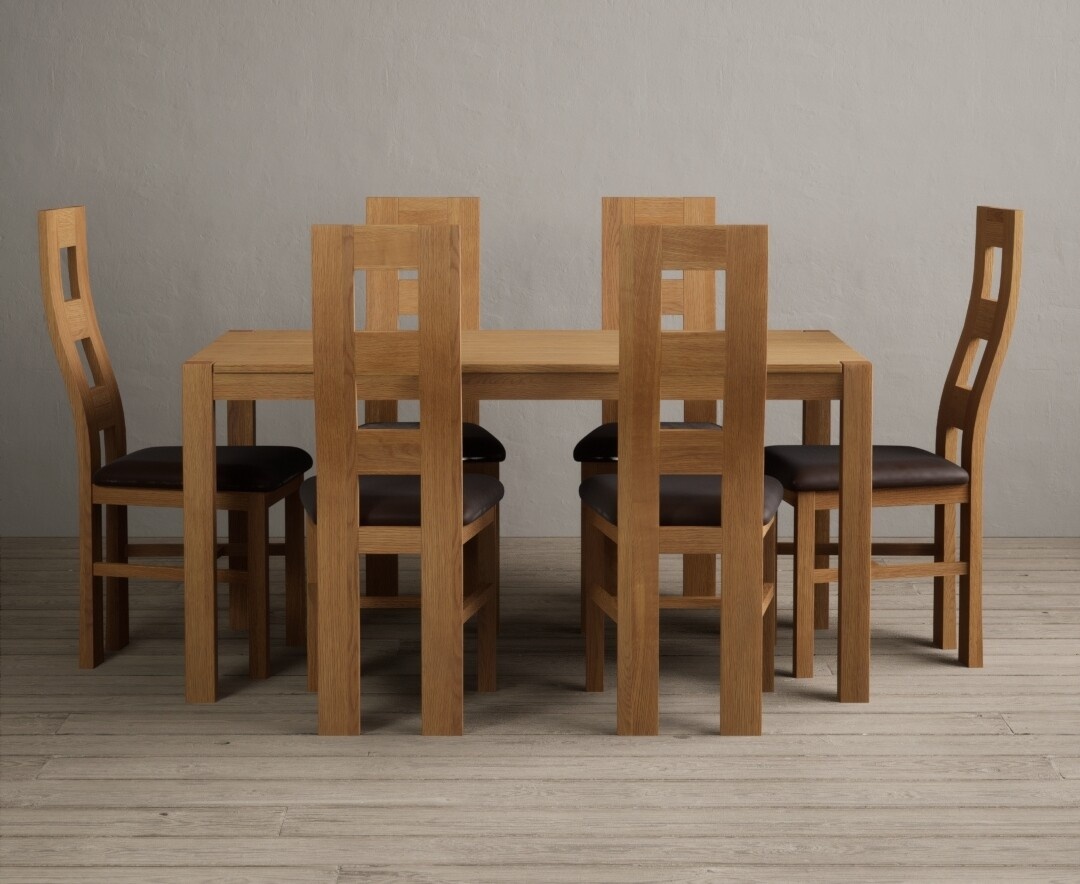 York 150cm Solid Oak Dining Table with 4 Light Grey York Chairs and 2 Oak Benches