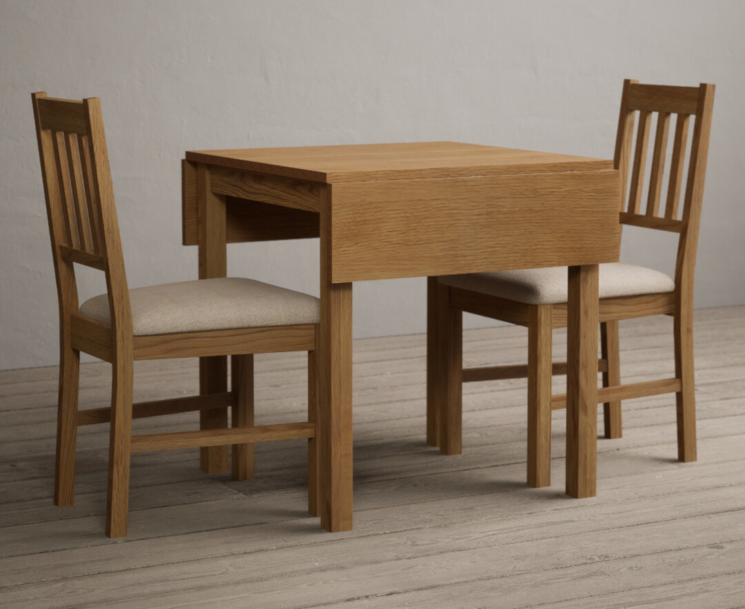 York 150cm Solid Oak Dining Table with 4 Light Grey York Chairs and 2 Oak Benches