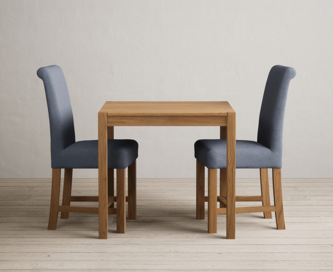 York 150cm Solid Oak Dining Table with 4 Light Grey York Chairs and 2 Oak Benches