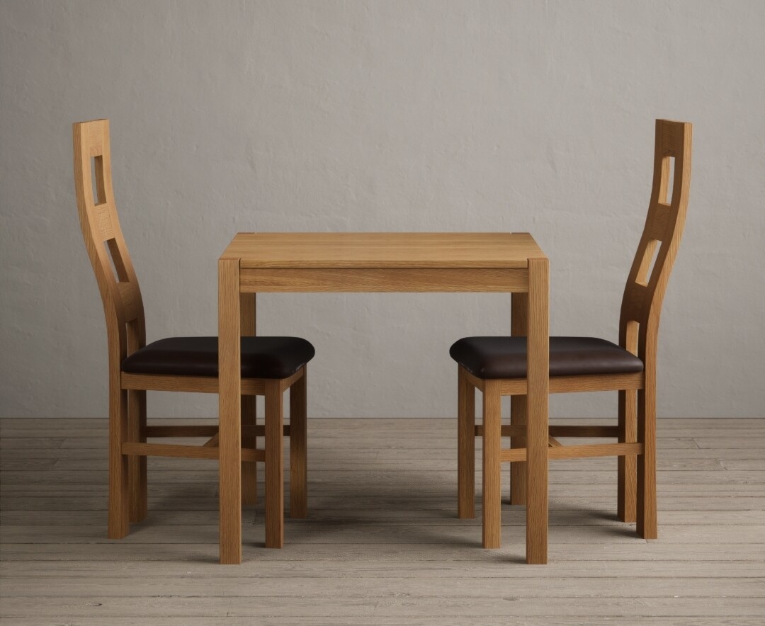 York 150cm Solid Oak Dining Table with 4 Light Grey York Chairs and 2 Oak Benches