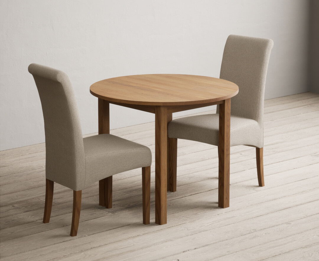 York 150cm Solid Oak Dining Table with 4 Light Grey York Chairs and 2 Oak Benches