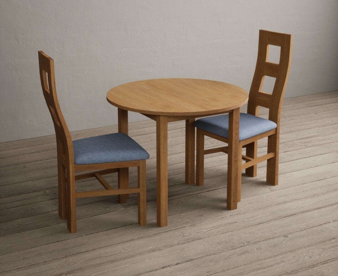 York 150cm Solid Oak Dining Table with 4 Light Grey York Chairs and 2 Oak Benches