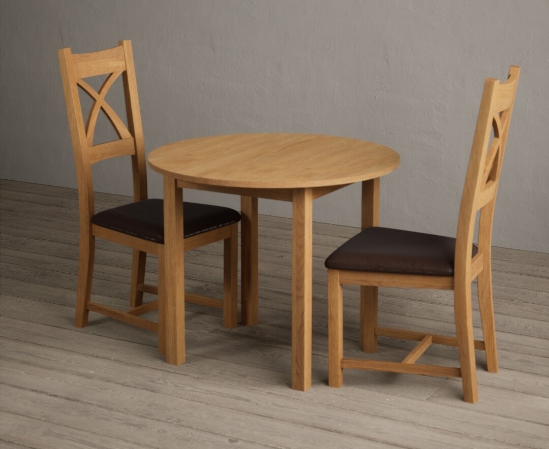 York 150cm Solid Oak Dining Table with 4 Light Grey York Chairs and 2 Oak Benches