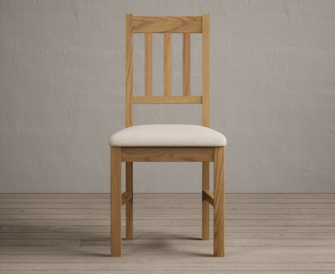 York 120cm Solid Oak Dining Table with 4 Blue York Chairs and 1 Oak Bench