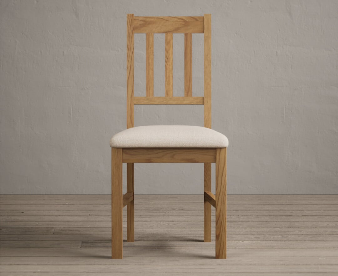 York 150cm Solid Oak Dining Table with 4 Brown York Chairs and 1 Oak Bench
