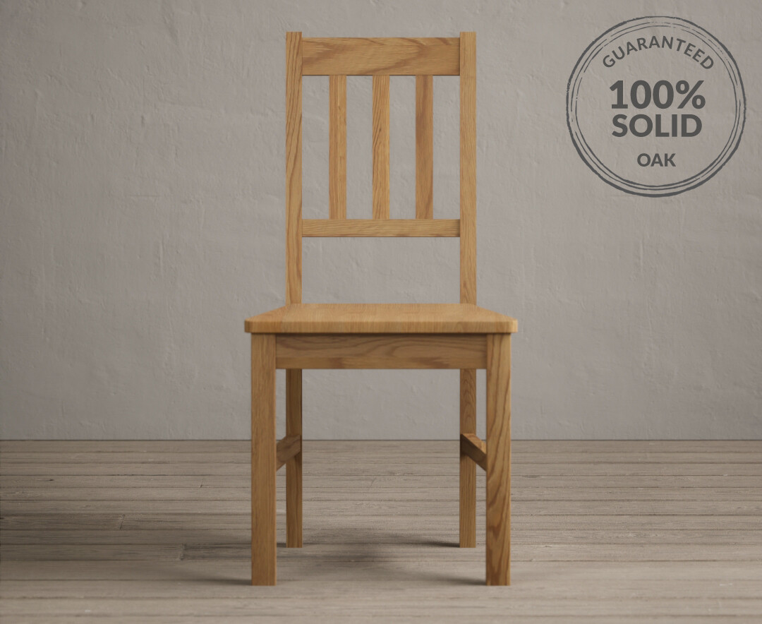 York Oak Set of 2 Dining Chairs