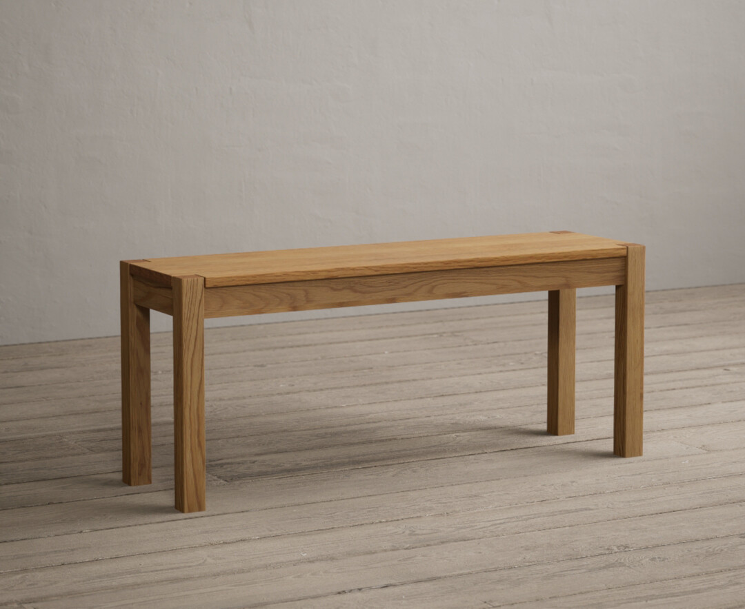 York Solid Oak Bench