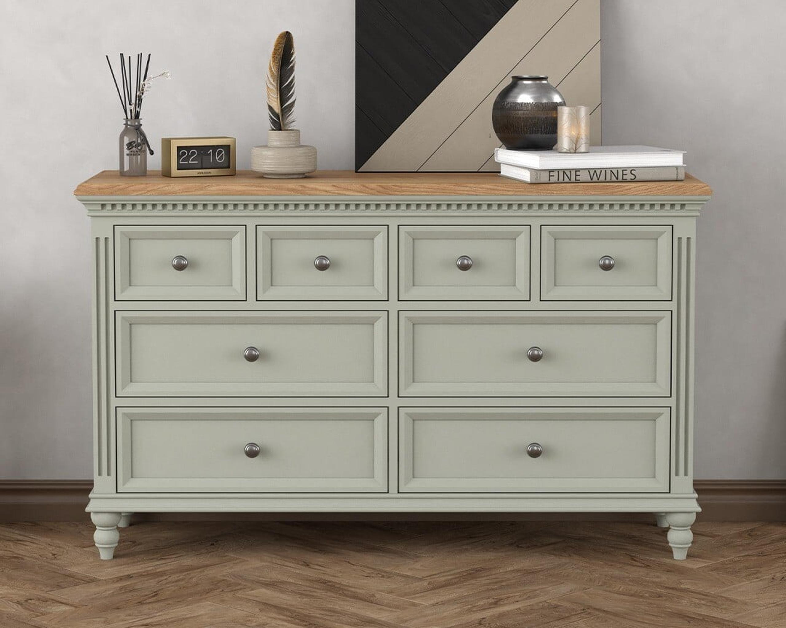 Francis Painted Wide Chest of Drawers