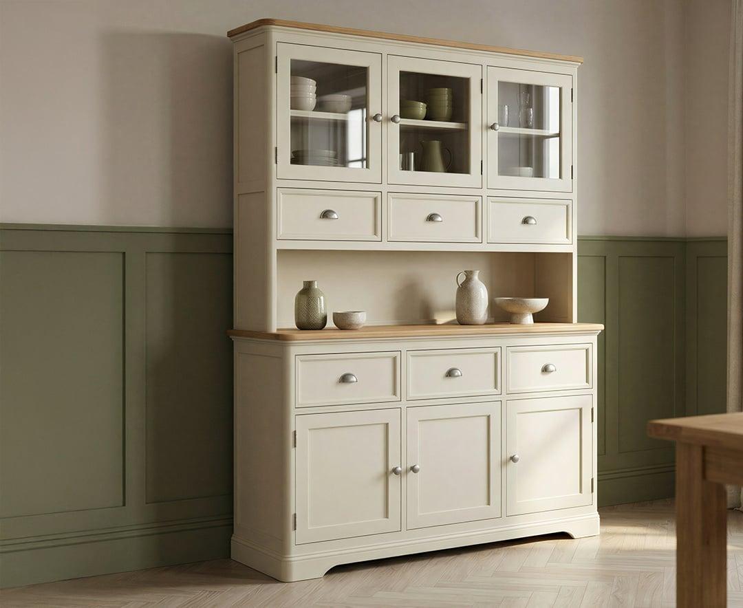 Madley Oak and Cream Painted Large Dresser | Oak&More