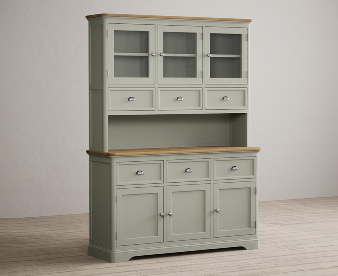 sage green welsh dresser Brampton Soft Painted Large Design_Plain