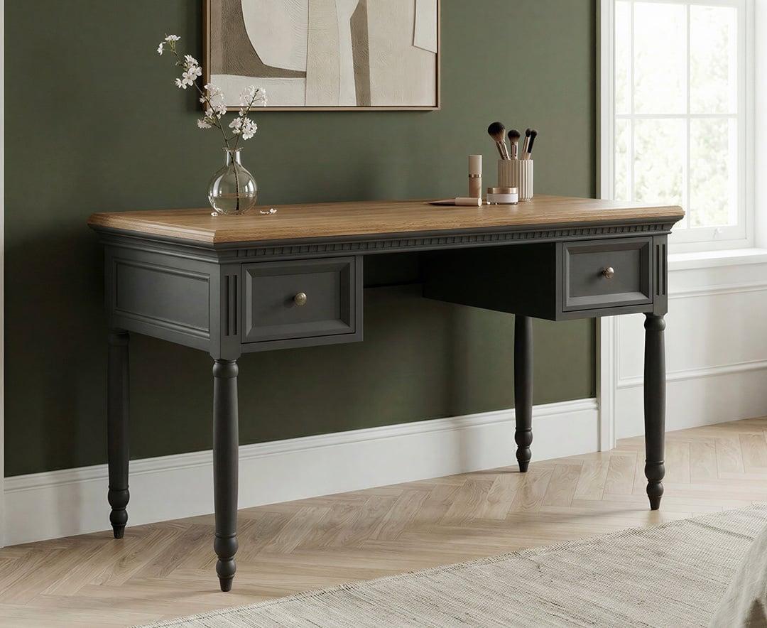 grey painted dressing table Diamond Grey Painted Furniture Dressing Table