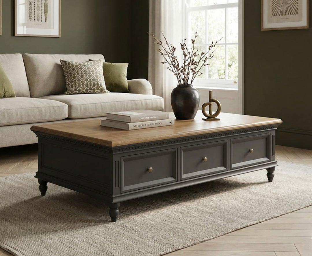 Francis Painted Extra Large Coffee Table